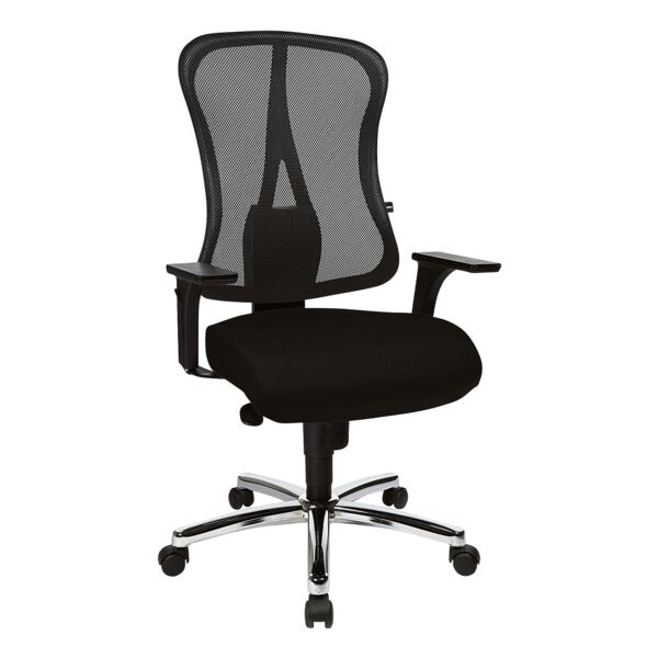 Topstar Bürostuhl »Art Comfort Net« ohne Armlehnen mit verchromten Fußkreuz schwarz