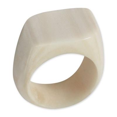 Eagle Honor,'Cow Bone Cocktail Ring'