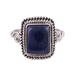 Block Party,'Artisan Crafted Lapis Lazuli Cocktail Ring from India'