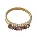 Gold vermeil amethyst cluster ring, 'Ode'