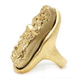 Golden Magnitude,'Artisan Crafted Gold Plated Drusy Cocktail Ring'