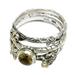 Citrine stacking rings, 'Tree Frog' (set of 3)