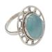 Chalcedony cocktail ring, 'Mumbai Sky'