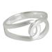 Sterling silver band ring, 'Eternity Knot'