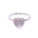 Gemstone Heart,'Heart-Shaped Rose Quartz Cocktail Ring from India'