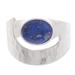 'Balance' - Lapis Lazuli And Hammered 925 Silver Ring Peru