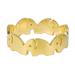 Vermeil band ring, 'Elephant Party'