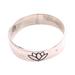 Single Lotus,'Lotus Flower Sterling Silver Band Ring from Bali'