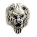 'Lion Power' - Men's Artisan Crafted Sterling Silver and Garnet Ring