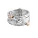 Cultured Pearl and Sterling Silver Meditation Spinner Ring 'Luminous Floral'