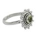 Peridot solitaire ring, 'Lime Princess'