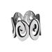 Striking Spirals,'Men's Spiral Motif Sterling Silver Band Ring from Mexico'