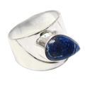 'Huacho Heritage' - Peru 925 Silver Ring with Lapis Lazuli