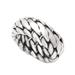 'Sanca Kembang Python' - Men's Sterling Silver Band Ring