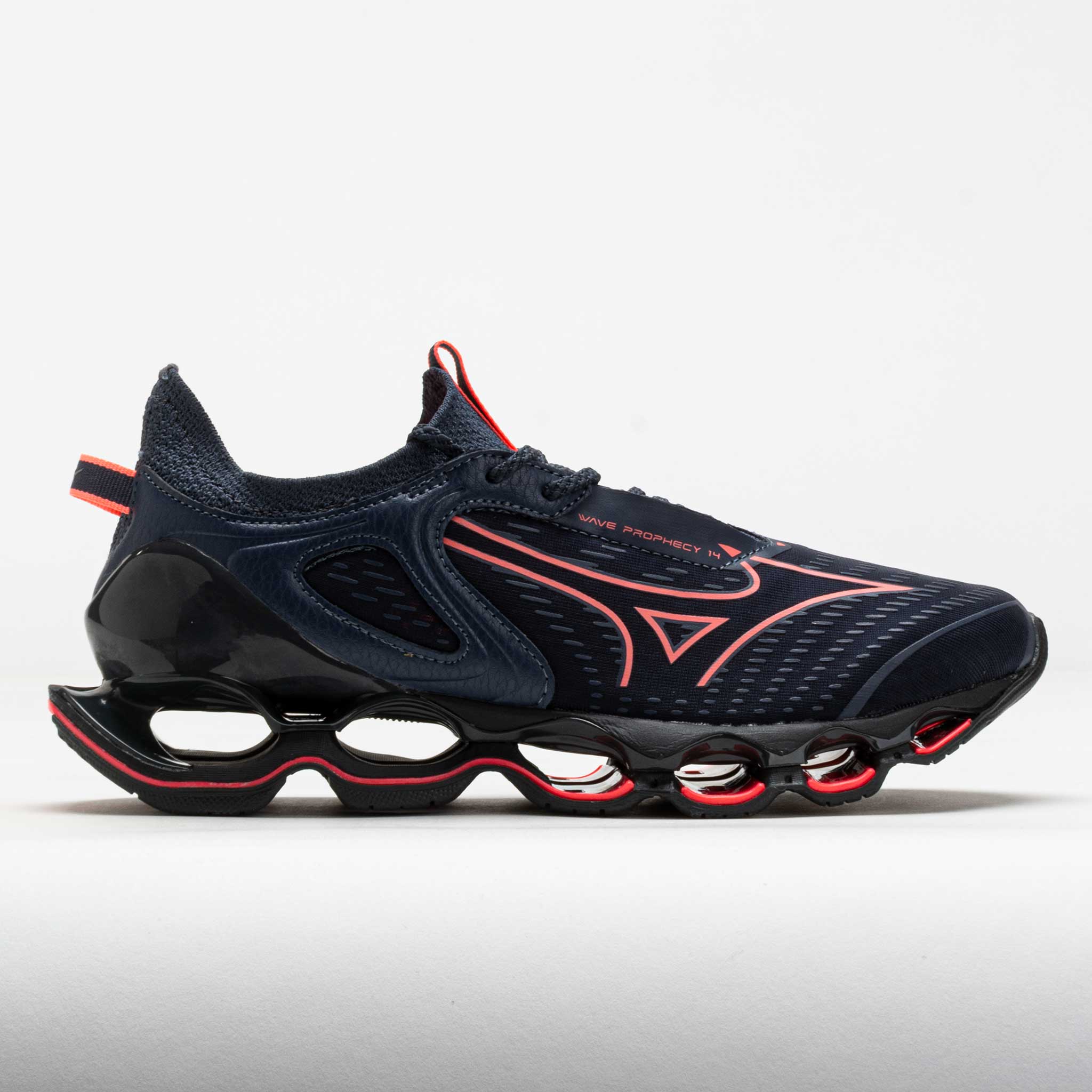 Mizuno Wave Prophecy 14 Women's Running Shoes Odyssey Grey/Striking Coral