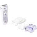 Braun Silk-épil 5 Lady Shaver, 3-in-1 Electric Shaver, Trimmer and Exfoliation System with Trimmer Cap, Wet & Dry, UK 2 Pin Plug, 5-560, Purple