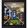 Detroit Tigers Framed 15" x 17" Team Impact Collage with a Piece of Game-Used Baseball - Limited Edition 500