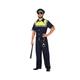 ATOSA 54745 COSTUME POLICE MAN M-L, Herren, Schwarz/Gelb