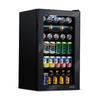 Newair 126 Can Freestanding Beverage Fridge in Onyx Black w/ Adjustable Shelves Glass | 32.5 H x 18.8 W x 18.5 D in | Wayfair AB-1200B