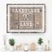 The Holiday Aisle® 'Candycane Lane' by Olivia Rose - Graphic Art on Canvas Metal in Brown/White | 30 H x 40 W x 1.5 D in | Wayfair