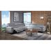 Gray Reclining Sectional - Orren Ellis Philippa 122" Wide Genuine Leather Right Hand Facing Reclining Corner Sectional Genuine Leather | Wayfair