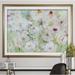 Ophelia & Co. 'Jardin Blanc' Framed Acrylic Painting Print Paper in Green/Red | 24" H x 32" W x 1.5" D | Wayfair 37AC5208A407446EA2BE03801EED0F84