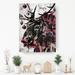 The Holiday Aisle® Reindeer by Olivia Rose - Wrapped Canvas Graphic Art Print Canvas in Black/Brown/Green | 16 H x 12 W x 1.5 D in | Wayfair