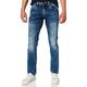 Timezone Herren EduardoTZ Slim Jeans, Blau (White Aged Wash 3201), W33/L36