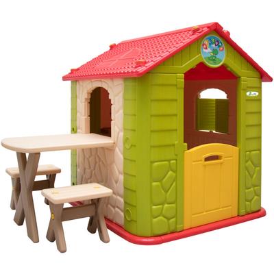 Kinder Spielhaus ab 1 - Garten Kinderhaus mit Tisch - Indoor Kinderspielhaus Image