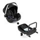 Hauck Infant Car Seat Incl. ISOFIX Base Comfort Fix Set, Group 0 +, for Babies from Birth up to 13 kg, ECE R44/04, Light, Sun Canopy Included, Black