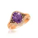 Le Vian Creme Brulee® 7/8 Ct. T.w. Grape Amethyst™, 1/5 Ct. T.w. Chocolate Diamonds, 1/6 Ct. T.w. Nude Diamonds™ Ring In 14K Strawberry Gold, Gold