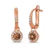 Le Vian® Creme Brulee® 1/4 Ct. T.w. Chocolate Diamonds, 1/4 Ct. T.w. Nude Diamonds™ Earrings In 14K Strawberry Gold, Gold