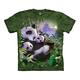 The Mountain Men's Panda Cuddles T-Shirt, Green, XXXXXL