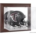 Atlanta Falcons Brown Framed Wall-Mountable Logo Helmet Case