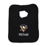 Infant Black Pittsburgh Penguins Personalized Bib