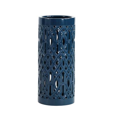 Vine Patio Umbrella Holder - Navy - Ballard Designs