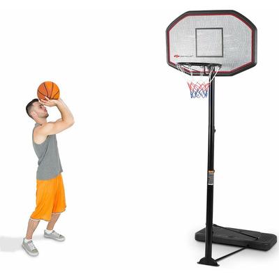 Costway - Basketballstaender von 200 bis 305cm hoehenverstellbar, Basketballkorb mit Staender,