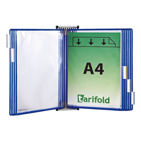 Tarifold Wandsichttafelsystem A4 mit 10 Sichttafeln blau Image