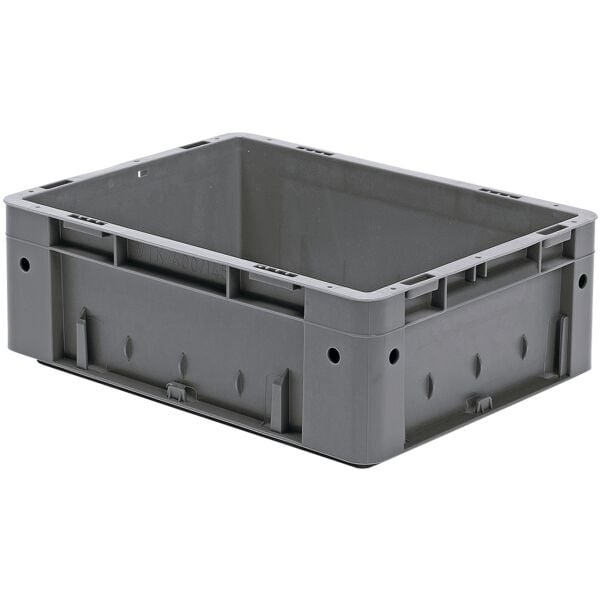 SCHULTE Lagertechnik Euro-Stapelkästen 30/40/14,5 cm grau, 30x14.5x40 cm Image