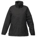 Regatta Womens/Ladies Waterproof Windproof Jacket (Fleece Lined) (18) (Black)