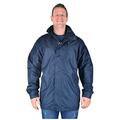 Big Mens Navy Blue March Lightweight Waterproof Jacket Taped Seams For Sizes 2XL 3XL 4XL 5XL 6XL 7XL 8XL, Size : 5XL