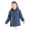 Trespass Doll, Navy, 2/3, Wasserdichte Skijacke mit abnehmbarer Kapuze und Schneefang für Kinder / Mädchen 2-12 Jahre, 2-3 Jahre, Blau