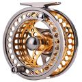 Sougayilang Fly Fishing Reel Large Arbor 2+1 BB with CNC-machined Aluminum Alloy Body and Spool in Fly Reel Sizes 7/8