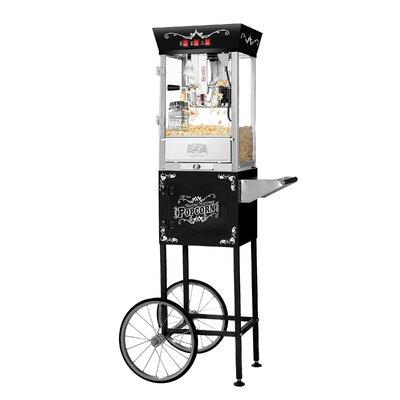 Great Northern Popcorn 8 oz. Antique Machine Popcorn Cart, Stainless Steel | 56.5 H x 17.5 W x 20.2 D in | Wayfair D630241