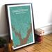 Wrought Studio™ 'Charlottetown City Map' Framed Graphic Art Print Poster in Nature Paper | 20 H x 16 W x 0.05 D in | Wayfair