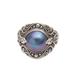 Bali Grace,'Blue Cultured Pearl Cocktail Ring from Bali'