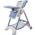 Highchairs Children's Dining Chair Baby High Chair Plastic Folding Chair Adjustable File Eating Chair - 6 Months Or More A+ (Color : 2#)