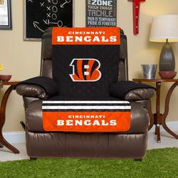 Black Cincinnati Bengals Recliner Protector