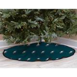 Green Philadelphia Eagles Micro Plush Christmas Tree Skirt