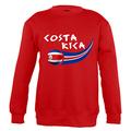 Supportershop Sweatshirt Costa Rica Unisex Kinder, Rot, FR: 2 XL (Größe Hersteller: 12 Jahre)